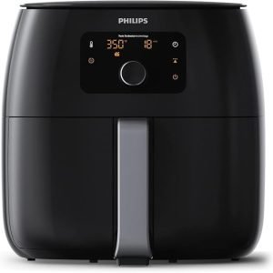 Summer Surprise Deal – Limited Time & Quantity at RM 9.9！Philips Premium Airfryer XXL with Fat Reduction Technology, 3 lb / 7-quart capacity, Rapid Air technology, digital display, keep warm mode, 5 automatic cooking programs, HomeID app connectivity, family-size, black (Model HD9650/96)
