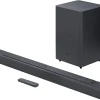 Limited-Time Sale for Summer Surprises RM 9.9：JBL Bar 2.1 Deep Bass (MK2) 2.1 Channel Soundbar with Wireless Subwoofer, 300W Total Power, Immersive Surround Sound, Built-In Dolby, Bluetooth Stream, HDMI/Optical Connect - Black, JBLBAR21DBM2BLKUK