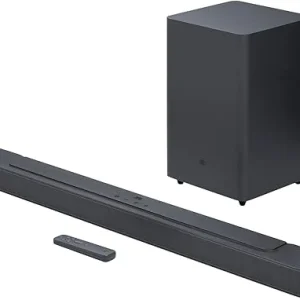 Limited-Time Sale for Summer Surprises RM 9.9：JBL Bar 2.1 Deep Bass (MK2) 2.1 Channel Soundbar with Wireless Subwoofer, 300W Total Power, Immersive Surround Sound, Built-In Dolby, Bluetooth Stream, HDMI/Optical Connect - Black, JBLBAR21DBM2BLKUK