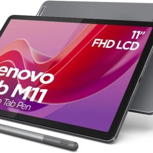 Anniversary Celebration – While Stocks Last ：Lenovo Tab M11 Tablet | 10.95 Inch WUXGA Touch Display | MediaTek G88 | 4GB RAM | 128GB eMMC 5.1 | Android 14 |  Includes Pen