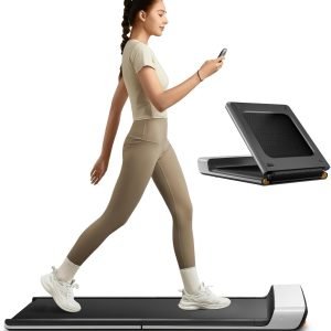 Big Summer Sale Limited Time Offer RM 99：KingSmith WalkingPad P1 Folding Treadmill Ultra Slim Electric Foldable Treadmill Smart Fold Walking Pad Portable Safety Non Holder Gym and Running Device P1 Grey
