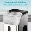 Celebrate with Us Anniversary Limited-Time & Limited-Quantity Deal RM 99.00：EUHOMY Nugget Ice Makers Countertop, Pebble Ice Maker Machine with 35lbs/24H Soft Ice, Self-Cleaning Sonic Ice Maker with Ice Scoop&Basket, Pellet Ice Maker for Home/Kitchen/Office