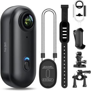Big Summer Sale Limited Time Offer RM 99：LENND 4k Action Camera,Mini Vlogging Camera,Small Body Camera with IPX7 Waterproof,Underwater Camcorder,Hands-Free POV Recording, Helmet Cam for Cycling, Motorcycle(32G Card)