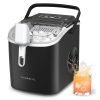 Celebrate with Us Anniversary Limited-Time & Limited-Quantity Deal RM 99.00：CROWNFUL Ice Maker Countertop, Portable Self-Cleaning Ice Maker Machine with Handle, Scoop and Basket, 9 Bullet Ice Cubes in 6 Mins, 12kg/24H, Ideal for Home, Kitchen, Office, Bar, Party