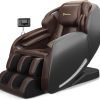 Limited-Time Sale for Summer Surprises RM 99 ：Real Relax Massage Chair Favor-06, Full Body Zero Gravity SL-Track Shiatsu Massage Recliner Chair with APP Control, Brown