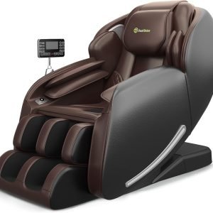 Limited-Time Sale for Summer Surprises RM 99 ：Real Relax Massage Chair Favor-06, Full Body Zero Gravity SL-Track Shiatsu Massage Recliner Chair with APP Control, Brown