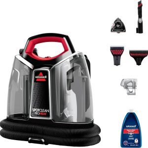 Big Summer Sale Limited Time Offer RM 99：BISSELL SpotClean ProHeat 4720E – Portable Cleaner with Powerful Suction & HeatWave Technology | Removes Tough Stains from Carpets, Furniture, Curtains & Car Interiors | 2-Year BISSELL Warranty